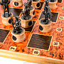 Шахматы деревянные с фигурами из цинкового сплава "Полтава" 50х30 см, фотография 3. Интернет-магазин ЛАВКА ПОДАРКОВ